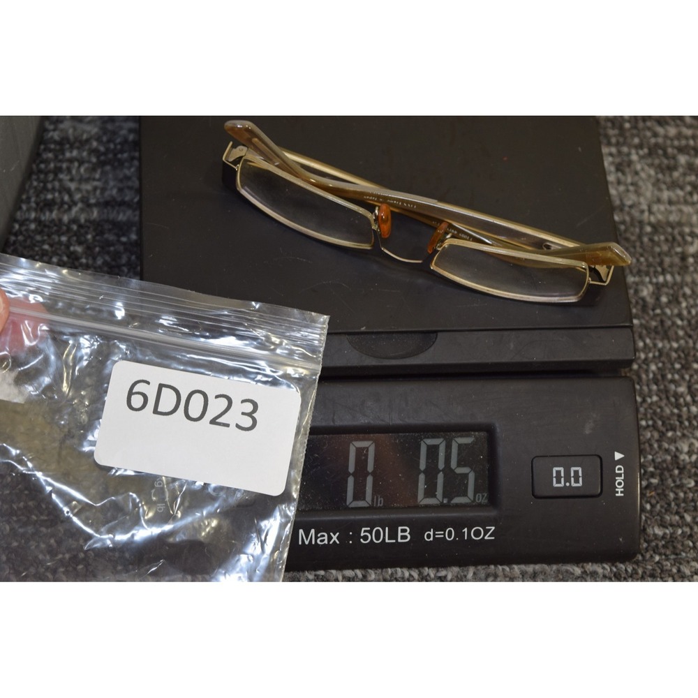 Rare Agame Agape 1001 Brushed Metal Half Rim Eyeglasses Japan Made - Picture 15 of 15